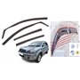 Lot de 4 déflecteurs d'air de type canal compatibles avec Hyundai Tucson MK1 modèles 2004 à 2010 en acrylique