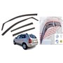 Lot de 4 déflecteurs d'air de type canal compatibles avec Hyundai Tucson MK1 modèles 2004 à 2010 en acrylique