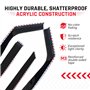 Lot de 4 déflecteurs d'air de type canal compatibles avec Hyundai Tucson MK1 modèles 2004 à 2010 en acrylique