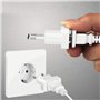 AERVEAL Tête d'adaptateur, Prise 4Mm Prise américaine vers Prise UE Chargeur de Voyage Adaptateur de Prise de Courant USA vers E