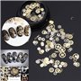 Buwei 120 pièces Mixte Steampunk Cogs engrenage Horloge Charme UV Cadre résine Bijoux remplissages Bricolage