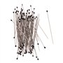 Buwei 100 pièces épingles d'insectes épingles à spécimen en Acier Inoxydable avec boîte en Plastique pour Dissection d'entomolog