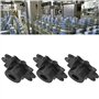 Pignons d'engrenage, pignon en acier haute résistance 3Pcs 6mm D Trou pour équipement mécanique pour Robot
