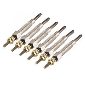 PXQPYMATX 6pcs / Set Voiture en métal Auto Diesel Heter Bouchons Glow Bougies Diesel Spark + Plug Fer ACCESSOIRES D'ACCESSOIRES