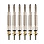 PXQPYMATX 6pcs / Set Voiture en métal Auto Diesel Heter Bouchons Glow Bougies Diesel Spark + Plug Fer ACCESSOIRES D'ACCESSOIRES 