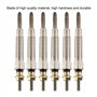 PXQPYMATX 6pcs / Set Voiture en métal Auto Diesel Heter Bouchons Glow Bougies Diesel Spark + Plug Fer ACCESSOIRES D'ACCESSOIRES 