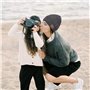 Bonnet Bluetooth Homme, Bonnet Bluetooth Unisexe Cadeau Musique stéréo Chapeau d'hiver Chapeau sans Fil avec Mise à Niveau Convi