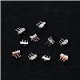 GUMEI 10 pièces 2 Positions Marche/arrêt SPDT 1P2T 3 Broches Panneau PCB Mini Interrupteur à glissière Vertical SS12D00G3