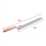 Couteau à désoperculer, extracteur de miel ultra-mince, conception dentelée tranchante 280 mm en acier inoxydable bricolage apic