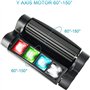 BETOPPER Lyre Led Jeu de Lumiere Soiree DJ DMX Spider Lumière Disco Professionnel 45W RGBW Eclairage Scène 7/15 CH Spot Soirée P
