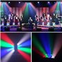 BETOPPER Lyre Led Jeu de Lumiere Soiree DJ DMX Spider Lumière Disco Professionnel 45W RGBW Eclairage Scène 7/15 CH Spot Soirée P