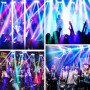 BETOPPER Lyre Led Jeu de Lumiere Soiree DJ DMX Spider Lumière Disco Professionnel 45W RGBW Eclairage Scène 7/15 CH Spot Soirée P