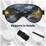 The Fusion of Killer Whales and Forests Masque doux pour les yeux pour dormir – Idéal pour les femmes et les hommes et les voyag