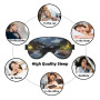 The Fusion of Killer Whales and Forests Masque doux pour les yeux pour dormir – Idéal pour les femmes et les hommes et les voyag