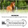 de mesure de cheval, ruban de poids de cheval ruban de cheval multifonctionnel double face graphique 2,5 m pour l'élevage des an