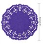 SUCHUANGUANG coloré Dentelle Papier Tapis sous-Verres napperons événements de Mariage Table de fête Cadeau Papier napperon Rouge