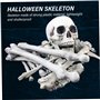 Sac d'os (28 pcs) faux os de squelettes réalistes Squelette en plastique effrayant squelette effrayant grandeur nature pour l'Ha