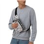 FEYUNYAN Grand sac banane carré, sac banane double couche, sac en sergé résistant à l'eau avec ceinture réglable et poche antivo