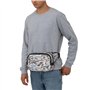 FEYUNYAN Grand sac banane carré, sac banane double couche, sac en sergé résistant à l'eau avec ceinture réglable et poche antivo