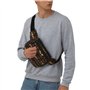 FEYUNYAN Grand sac banane carré, sac banane double couche, sac en sergé résistant à l'eau avec ceinture réglable et poche antivo