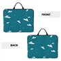 FEYUNYAN Sac de protection imperméable pour ordinateur portable 14" – Avion en papier – Sac de travail léger avec poignée – Pour