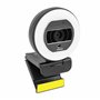 Yeyian Webcam Streaming Autofocus| Microphone Double Réduction du Bruit | 2K 2560x1440 30fps | Anneau LED Tricolore | Télécomman