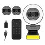 Yeyian Webcam Streaming Autofocus| Microphone Double Réduction du Bruit | 2K 2560x1440 30fps | Anneau LED Tricolore | Télécomman