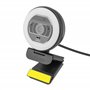 Yeyian Webcam Streaming Autofocus| Microphone Double Réduction du Bruit | 2K 2560x1440 30fps | Anneau LED Tricolore | Télécomman