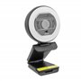 Yeyian Webcam Streaming Autofocus| Microphone Double Réduction du Bruit | 2K 2560x1440 30fps | Anneau LED Tricolore | Télécomman