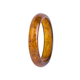 Hyclam Bracelet jonc classique à imprimé floral en résine pour mariage