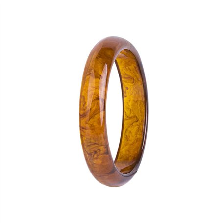 Hyclam Bracelet jonc classique à imprimé floral en résine pour mariage
