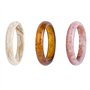 Hyclam Bracelet jonc classique à imprimé floral en résine pour mariage, fiançailles, fête d'anniversaire