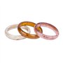 Hyclam Bracelet jonc classique à imprimé floral en résine pour mariage, fiançailles, fête d'anniversaire