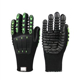 PHYTOTREE Gants de travail de l'industrie de la mécanique de gant de travail anti-vibration résistant aux coupures for perceuse