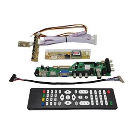 Yhytgbhk Kit de Carte contrôleur for téléviseur numérique LCD DVB-T2/DVB-T/DVB-C 15" HT150X02-100 LM150X08 1024 x 768