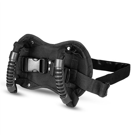 Eliauk Ceinture de sécurité pour moto et scooter - Poignée de préhension réglable pour enfants et passagers1