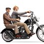 Eliauk Ceinture de sécurité pour moto et scooter - Poignée de préhension réglable pour enfants et passagers1