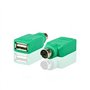LIUZIKUN Adaptateur Clavier vers USB Femelle pour convertisseur de Souris et Clavier à tête Ronde Installation Facile Aucun Logi