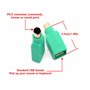 LIUZIKUN Adaptateur Clavier vers USB Femelle pour convertisseur de Souris et Clavier à tête Ronde Installation Facile Aucun Logi
