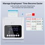 machine de présence des employés, horloge pour les employés des petites entreprises, aucun ruban encreur ni réseau nécessaire, m