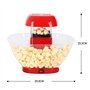 SKUBIS Machine à Pop-Corn électrique – Popper à air Chaud – 1200 W – Bol de Service Amovible – Cuisson sans Huile ni Graisse