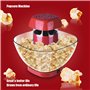 SKUBIS Machine à Pop-Corn électrique – Popper à air Chaud – 1200 W – Bol de Service Amovible – Cuisson sans Huile ni Graisse