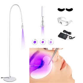 Lampe à Cils Uv + Cache-œIl + Lunettes + Interrupteur Au Pied