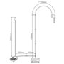 Lampe à Cils Uv + Cache-œIl + Lunettes + Interrupteur Au Pied, Taille De Spot RéGlable,Col De Cygne Flexible 5 W, Longueur 70 Cm