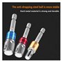 BWBVHRHZY Adaptateur de Douille de perçage 3PCS 1/4 3/8 1/2 Taille Tableau Hex Classe et Prise d'alimentation Extension DE L'EXT