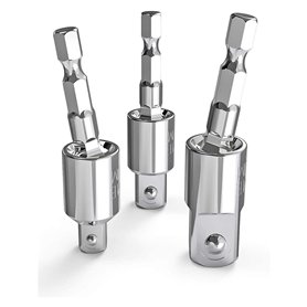 BWBVHRHZY Adaptateur de Douille de perçage électrique 3PCS for Pilote d'impact for Queue hexagonale for la Prise de Socket carré