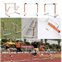 Haies Agility Obstacle Athlétisme de Haies Réglables, 30"-42" de Hauteur Équipement D'entraînement Pliable D'obstacles, Obstacle