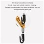 Harnais d'épaule générique pour saxophone Harnais d'épaule ajustable pour saxophones avec crochets en métal et rembourrage doux 