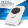 Asixxsix Routeur Réseau Portable 5G WiFi Hotspot avec Emplacement pour Carte SIM, Haute Vitesse 300 Mbps, Connectez jusqu'à 10 A