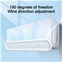 Deflecteur Climatisation, Déflecteur de Confinement Réglable Universel Aide à la Circulation de l'air, Deflecteur d Air pour la 